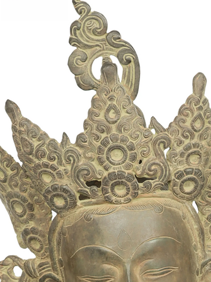 Brassaura® तारा बैठी हुई | पीतल की प्रतिमा | ऊंचाई 27.5 इंच और वज़न 24.10 किलोग्राम