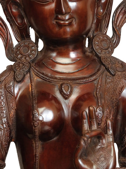 Brassaura® Tara Sitting | Brass Statue | Height 27.5 Inches & Weight 24.10 kgs