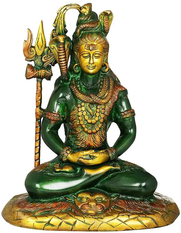 Brassaura® Brass Shiva Statue | Height 10.4 Inches & Weight 3.70 kg