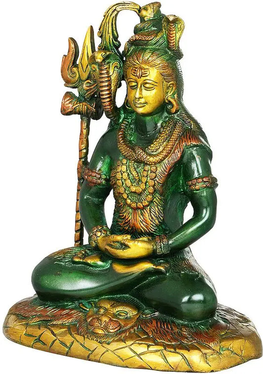 Brassaura® Brass Shiva Statue | Height 10.4 Inches & Weight 3.70 kg