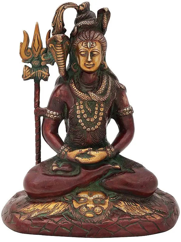 Brassaura® Brass Shiva Statue | Height 10.4 Inches & Weight 3.70 kg