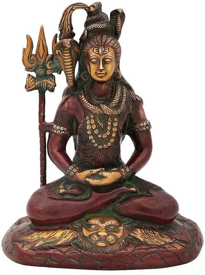 Brassaura® Brass Shiva Statue | Height 10.4 Inches & Weight 3.70 kg
