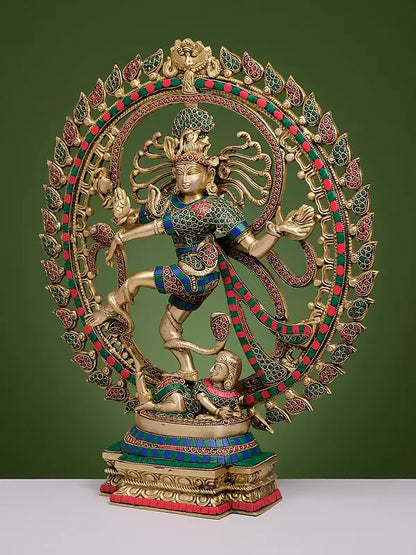 Brassaura® Brass Nataraj Statue | Height 20.1 Inches & Weight 8.80 kg