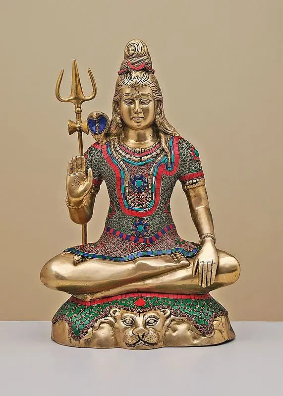 Brassaura® Brass Shiva Statue | Height 21.1 Inches & Weight 16.63 kg