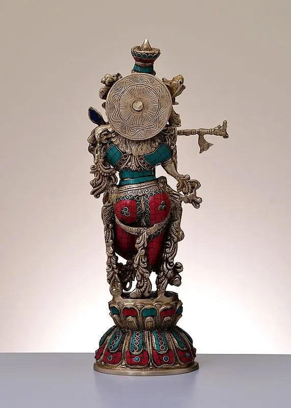 Brassaura® Brass Krishna Statue | Height 18 Inches & Weight 5.57 kg