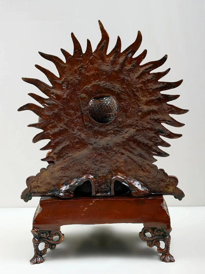 Brassaura® Sun Halo Hanuman Bust | Brass | Height 14.37 Inches & Weight 7.36 kgs