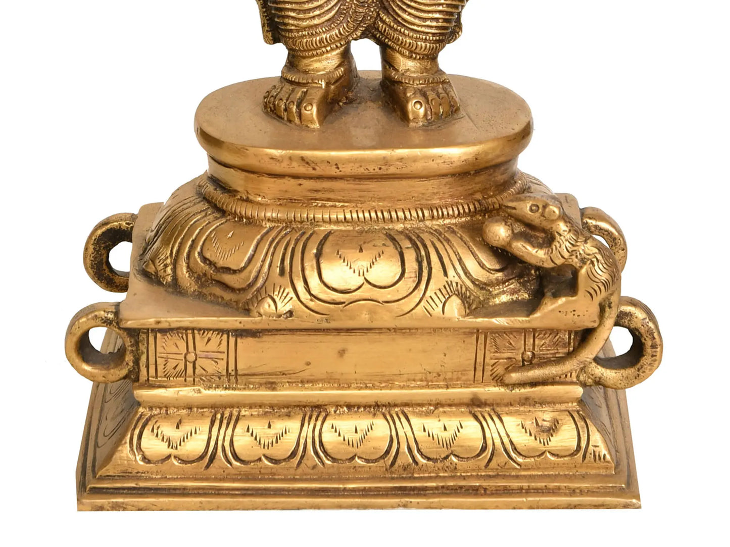 Brassaura™ Multi-Arm Lord Ganesha Brass Statue | Height 8.7 Inches & Weight 2.50 kgs