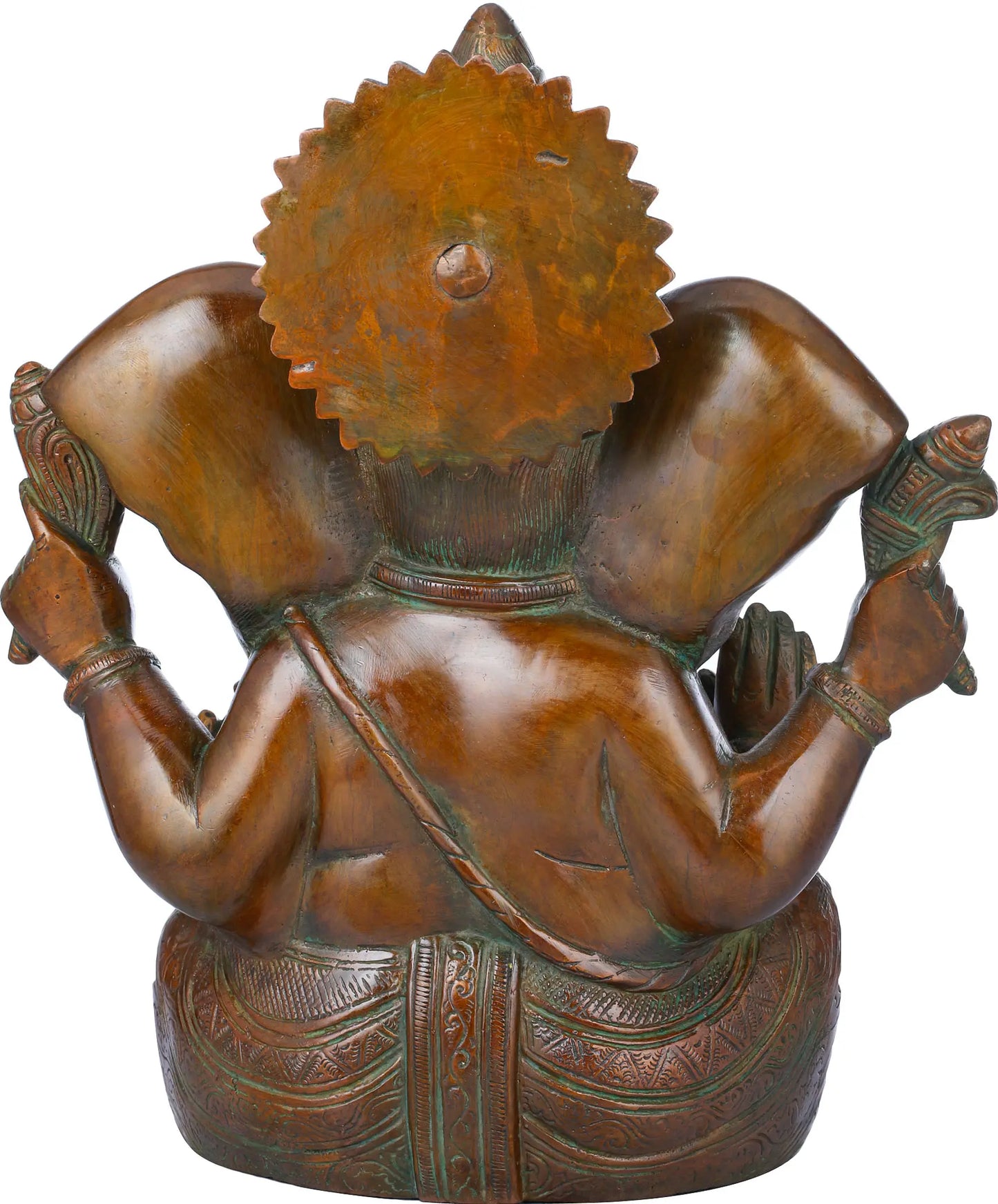 Brassaura™ Lord Ganesha Brass Statue | Height 10.4 Inches & Weight 5 kgs