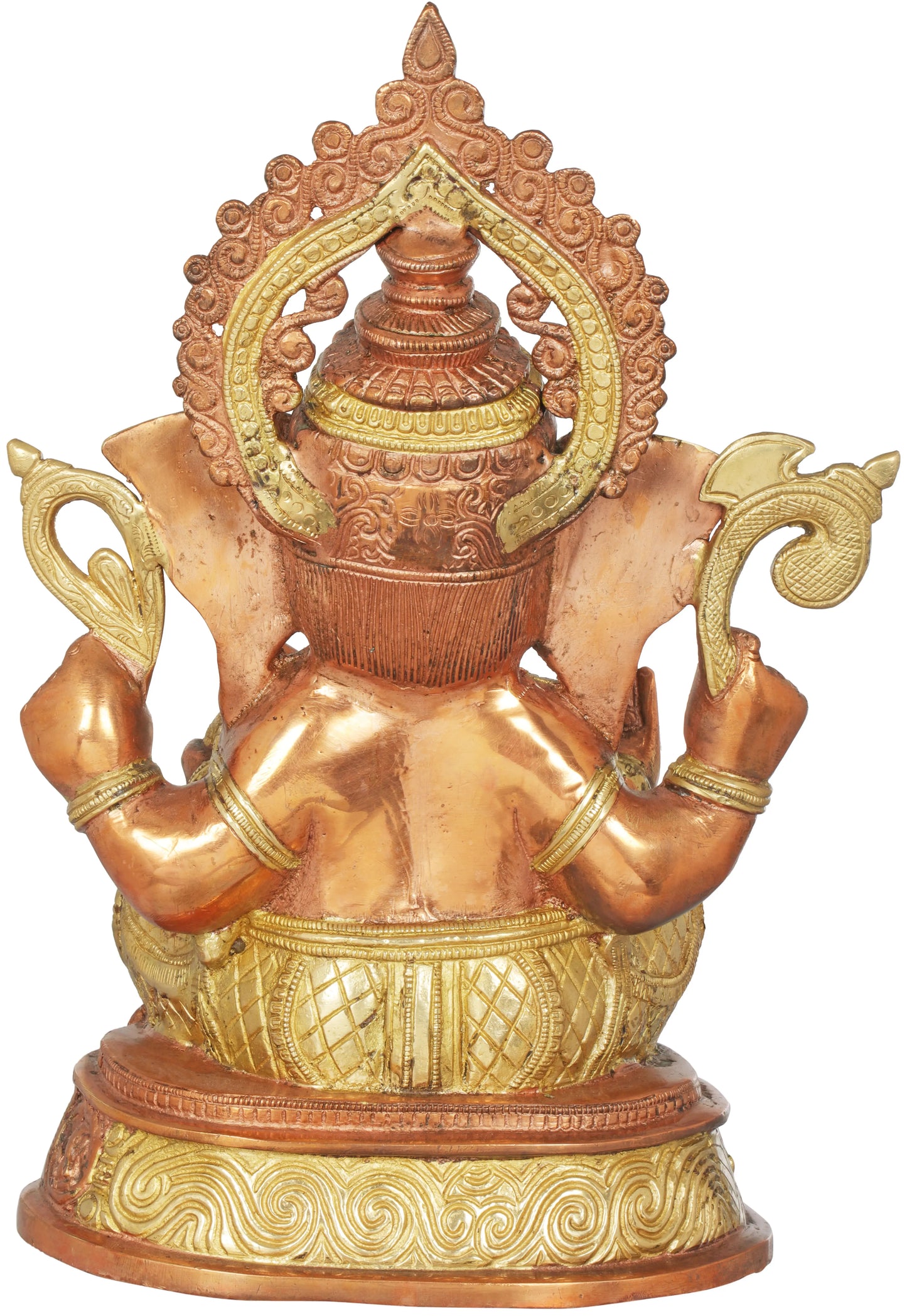 Brassaura™ Brass Ganesha Statue | Height 14 Inches & Weight 8 kgs