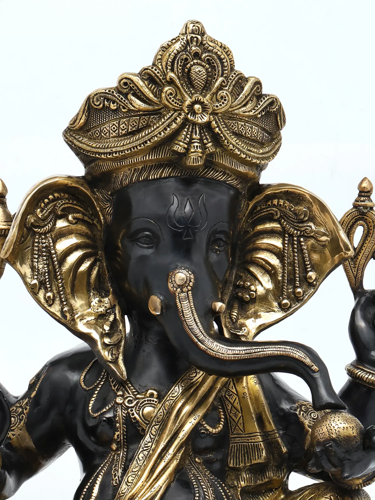 Brassaura™ Brass Ganesha Statue | Height 22 Inches & Weight 33.40 kgs