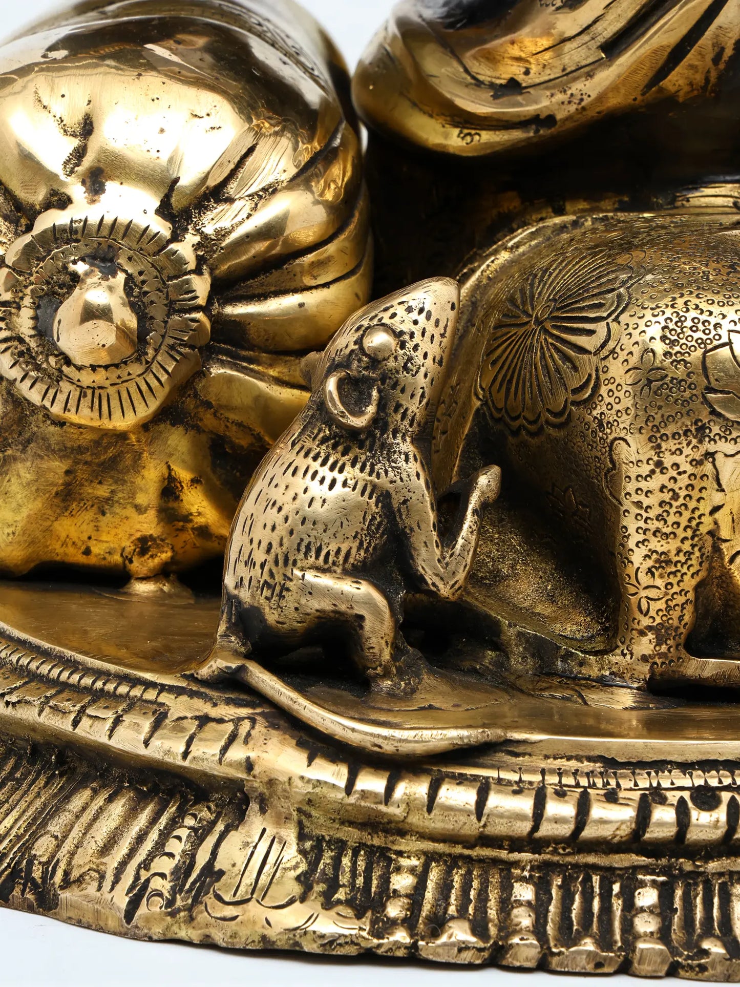 Brassaura™ Brass Ganesha Statue | Height 22 Inches & Weight 33.40 kgs