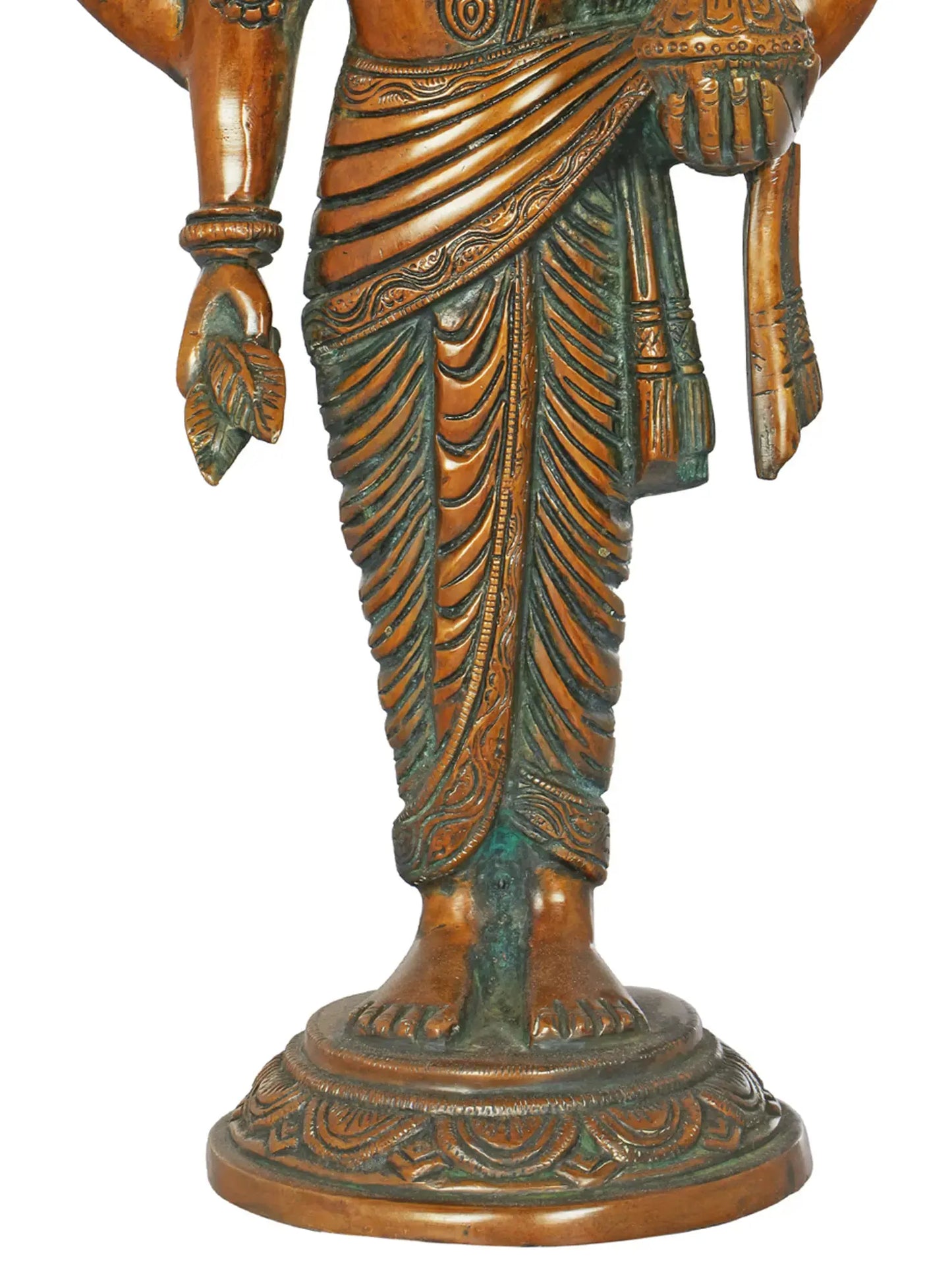 Brassaura® Lord Dhanvantari Brass Statue | Height 15 Inches & Weight 4 kgs