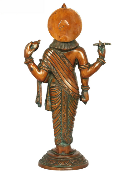 Brassaura® Lord Dhanvantari Brass Statue | Height 15 Inches & Weight 4 kgs