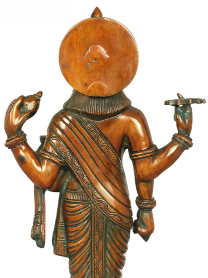 Brassaura® Lord Dhanvantari Brass Statue | Height 15 Inches & Weight 4 kgs