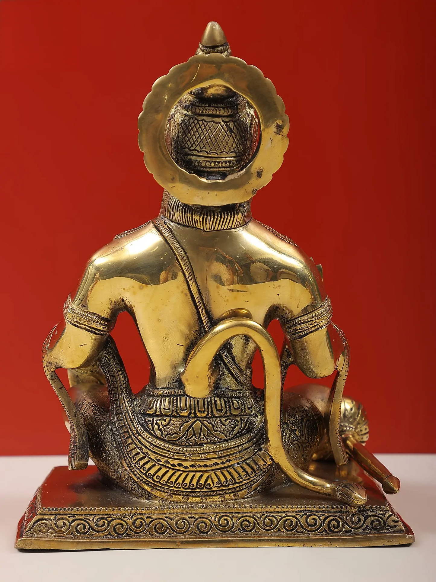 ब्रासौर® आशीर्वाद हनुमान प्रतिमा | शुद्ध पीतल | ऊंचाई 9.25 इंच और वजन 4 किलोग्राम