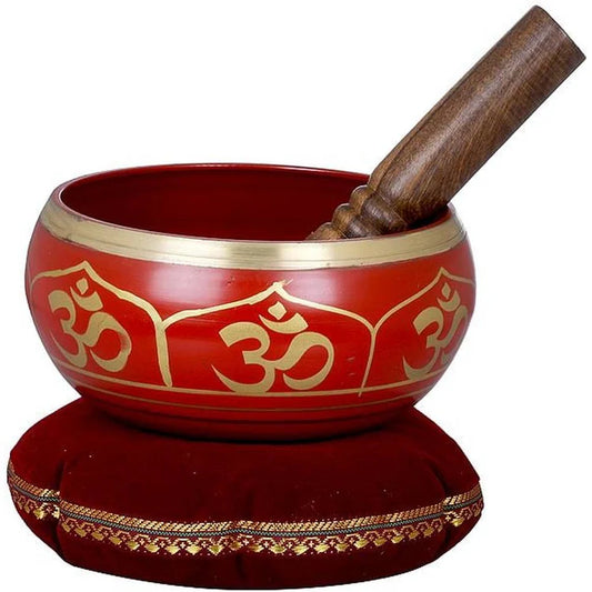 Brassaura® Brass Singing Bowl with Wood and Cloth