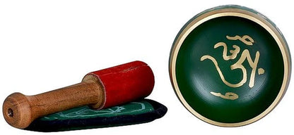Brassaura® Brass Tibetan Buddhist OM Singing Bowl | Height 4.5 CM