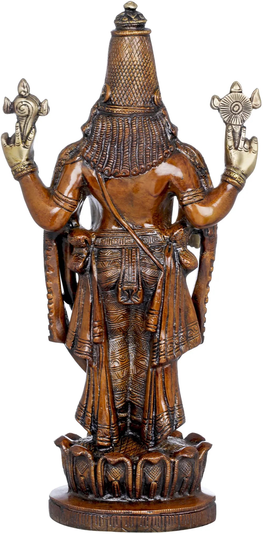 Brassaura® Brass Venkateswara Statue | Height 16 Inches & Weight 5.90 kg