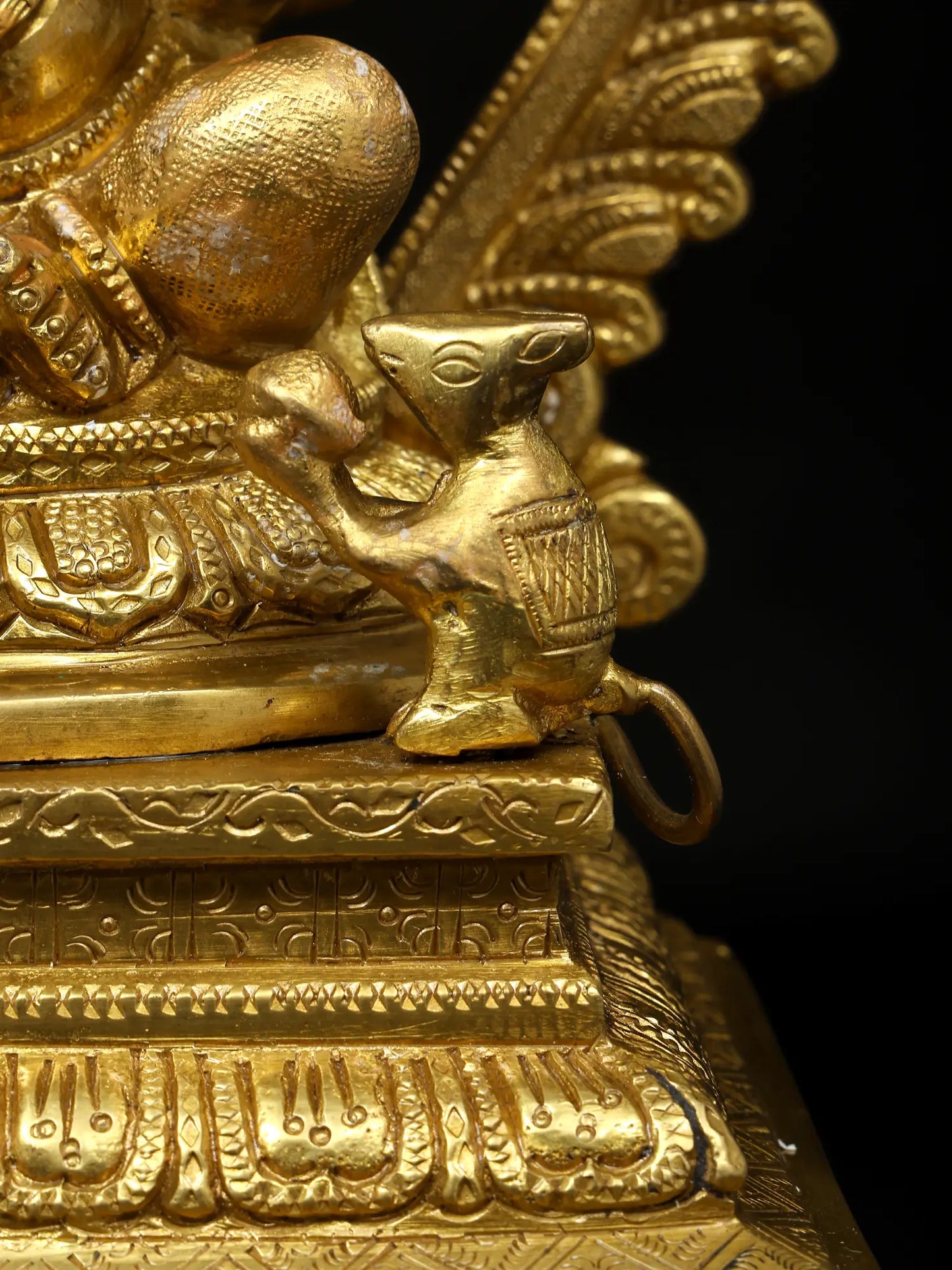 Brassaura™ Brass Ganesha Statue | Height 14 Inches & Weight 6.60 kgs