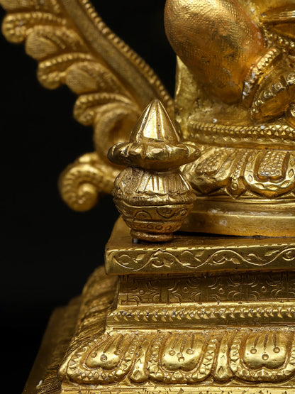 Brassaura™ Brass Ganesha Statue | Height 14 Inches & Weight 6.60 kgs