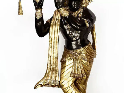 Brassaura® Brass Krishna Statue | Height 79 Inches & Weight 140 kg