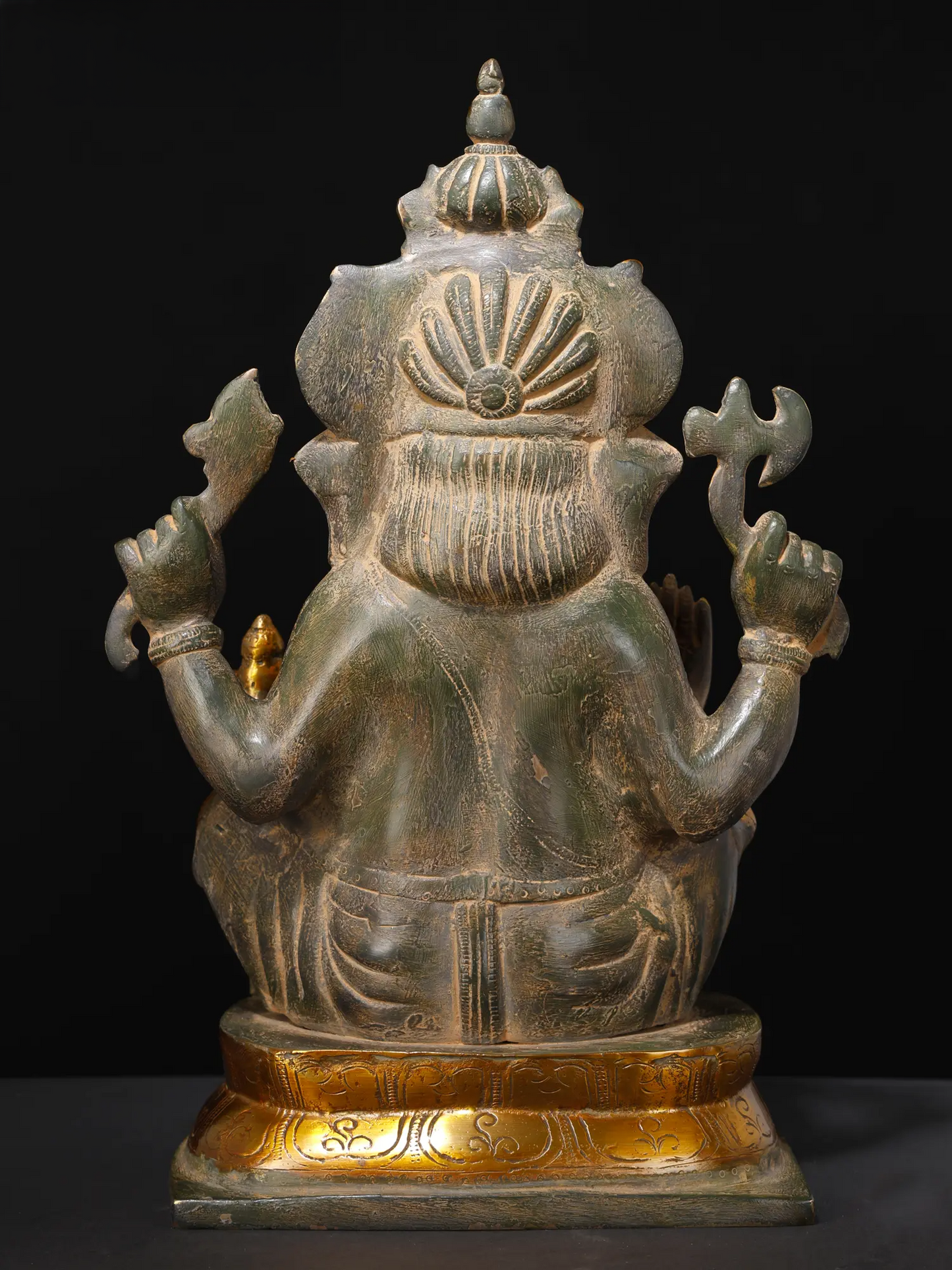 Brassaura™ Brass Ganesha Statue | Height 16 Inches & Weight 11.78 kgs