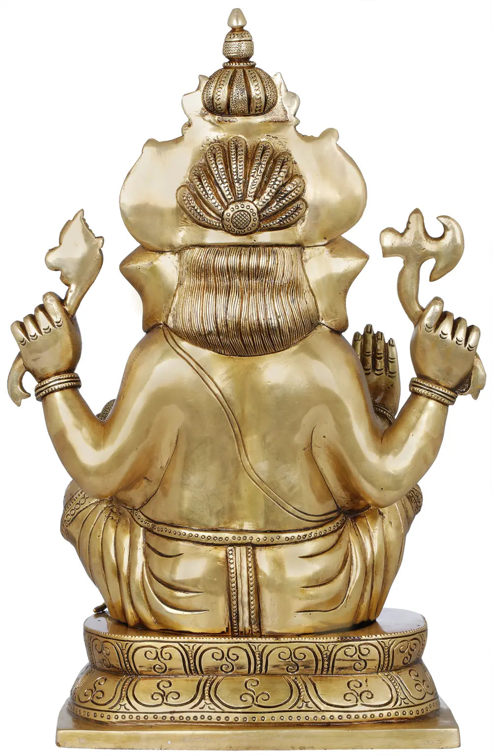 Brassaura™ Brass Ganesha Statue | Height 16 Inches & Weight 11.78 kgs