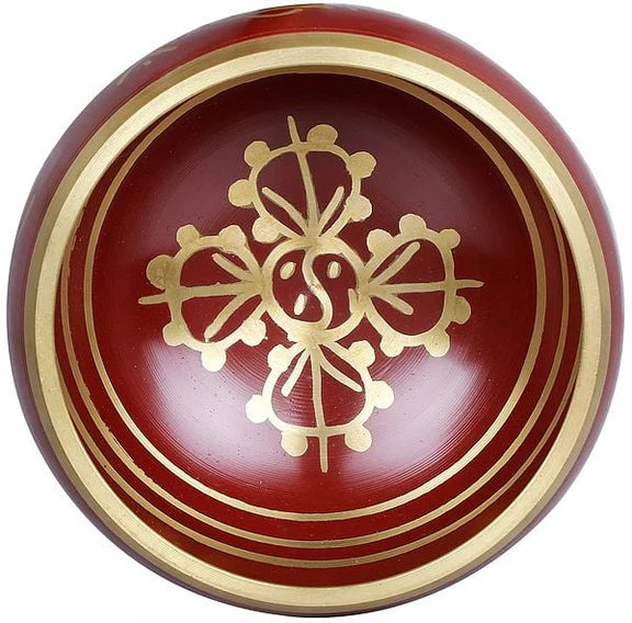 Brassaura® Brass Tibetan Buddhist Singing Bowl | Height 2.75 Inches