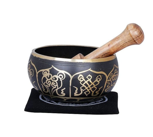 Brassaura® Brass Ashtamangala Singing Bowl | Height 5.5 CM