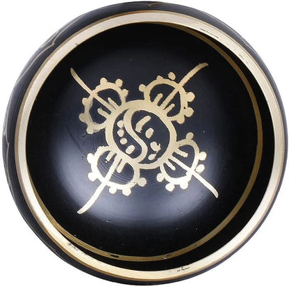 Brassaura® Brass Ashtamangala Singing Bowl | Height 5.5 CM
