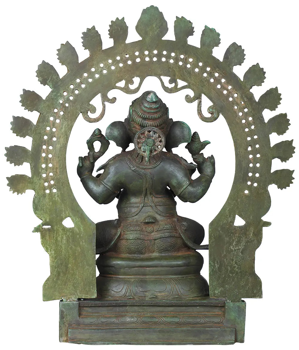 Brassaura™ Brass Ganesha Statue | Height 19 Inches & Weight 12 kgs
