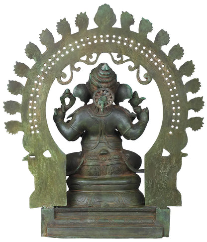 Brassaura™ Brass Ganesha Statue | Height 19 Inches & Weight 12 kgs