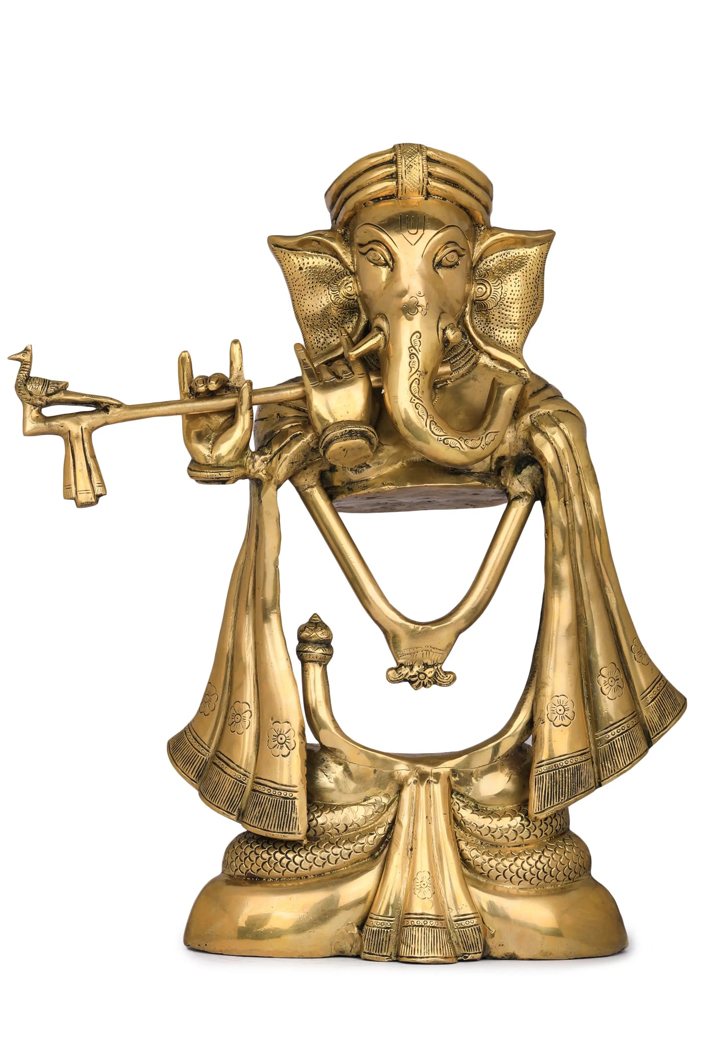 Brassaura™ Brass Modern Ganesha Statue | Height 20 Inches & Weight 12.90 kgs