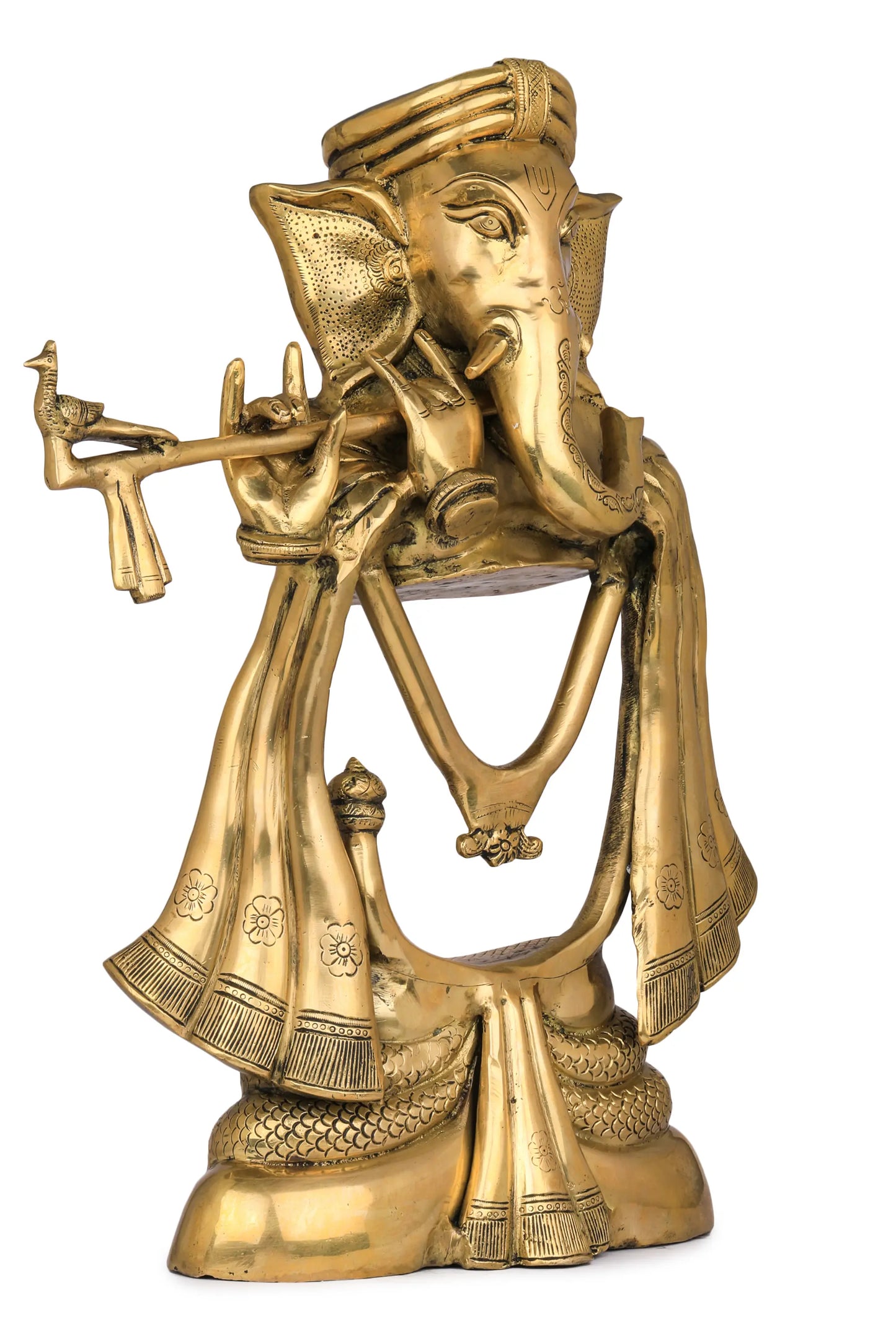 Brassaura™ Brass Modern Ganesha Statue | Height 20 Inches & Weight 12.90 kgs