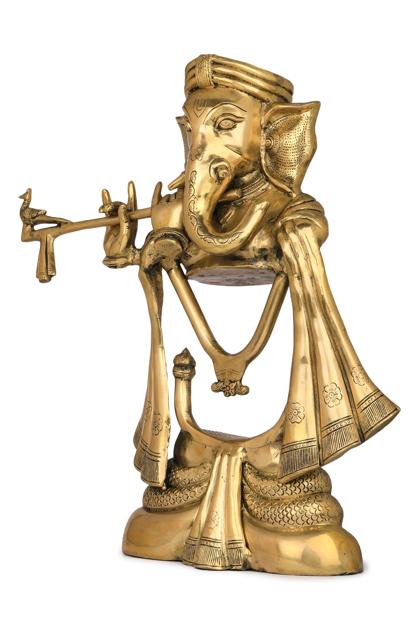 Brassaura™ Brass Modern Ganesha Statue | Height 20 Inches & Weight 12.90 kgs