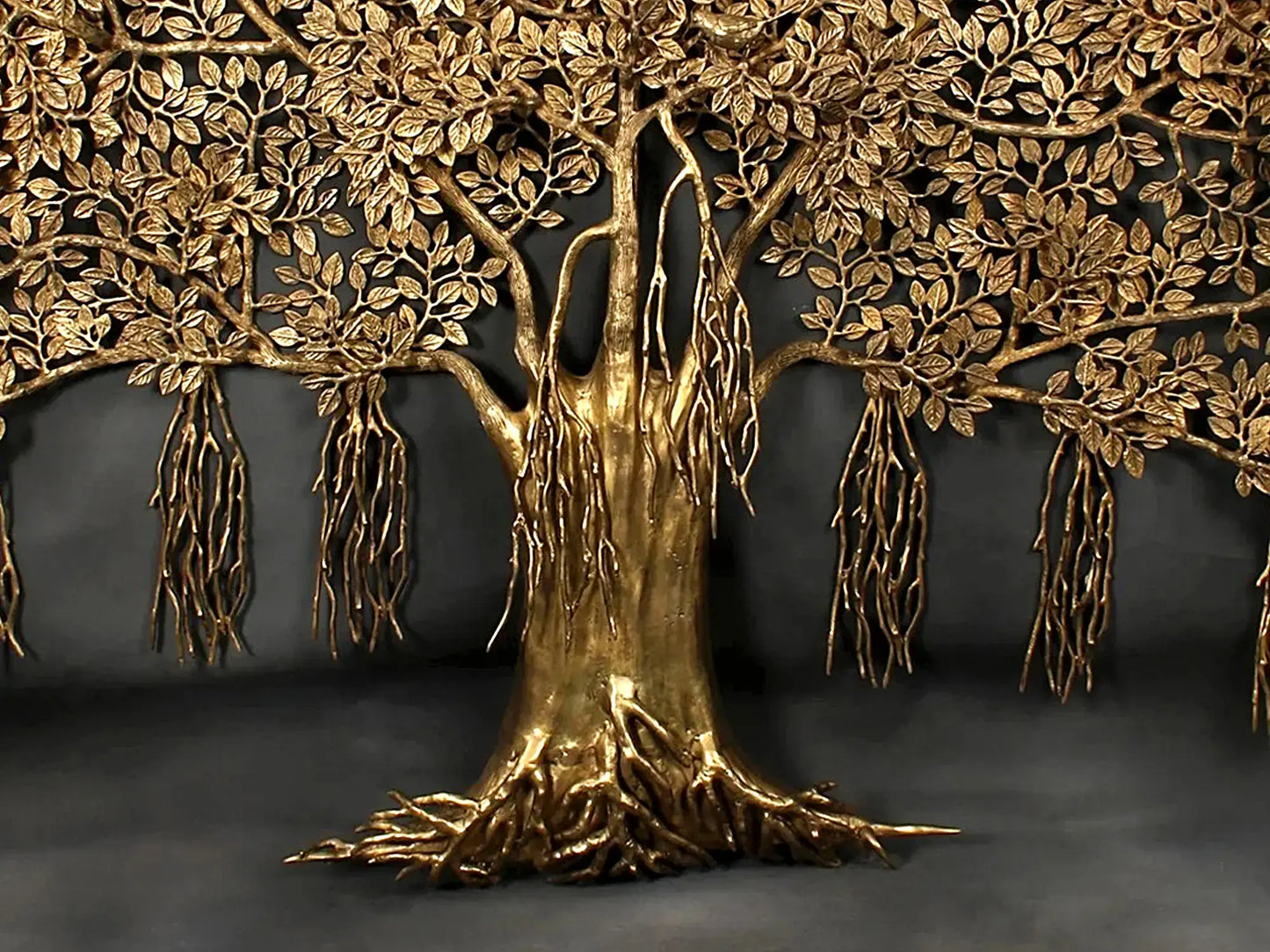 Brassaura® Brass Tree of Life Kalpvriksha Statue | Height 55.91 Inches & Weight 53 kg