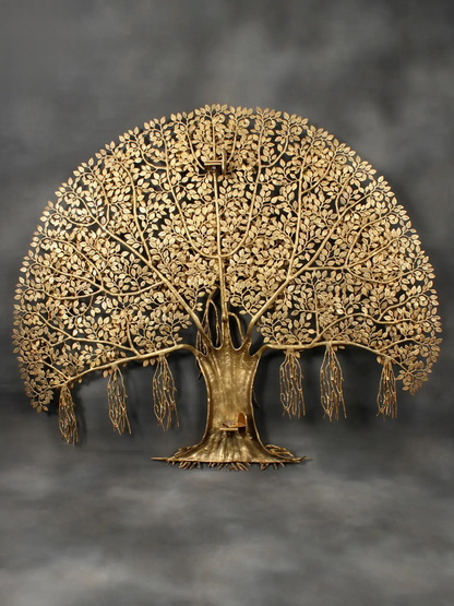 Brassaura® Brass Tree of Life Kalpvriksha Statue | Height 55.91 Inches & Weight 53 kg