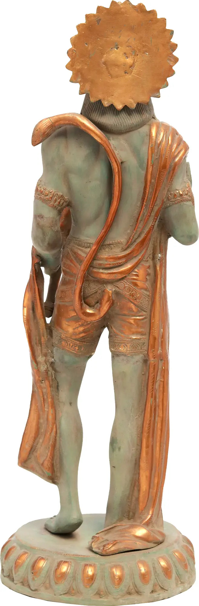 Brassaura® Standing Blessing Hanuman Statue | Brass | Height 22.6 Inches & Weight 9.80 kgs
