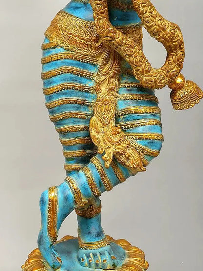 Brassaura® Brass Krishna Statue | Height 45 Inches & Weight 52 kg