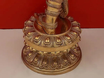 Brassaura® Brass Krishna Statue | Height 45 Inches & Weight 52 kg