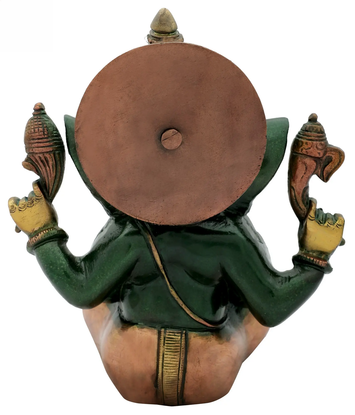 Brassaura® Blessing Ganesha Brass Idol | Height 8.27 Inches & Weight 3 kgs