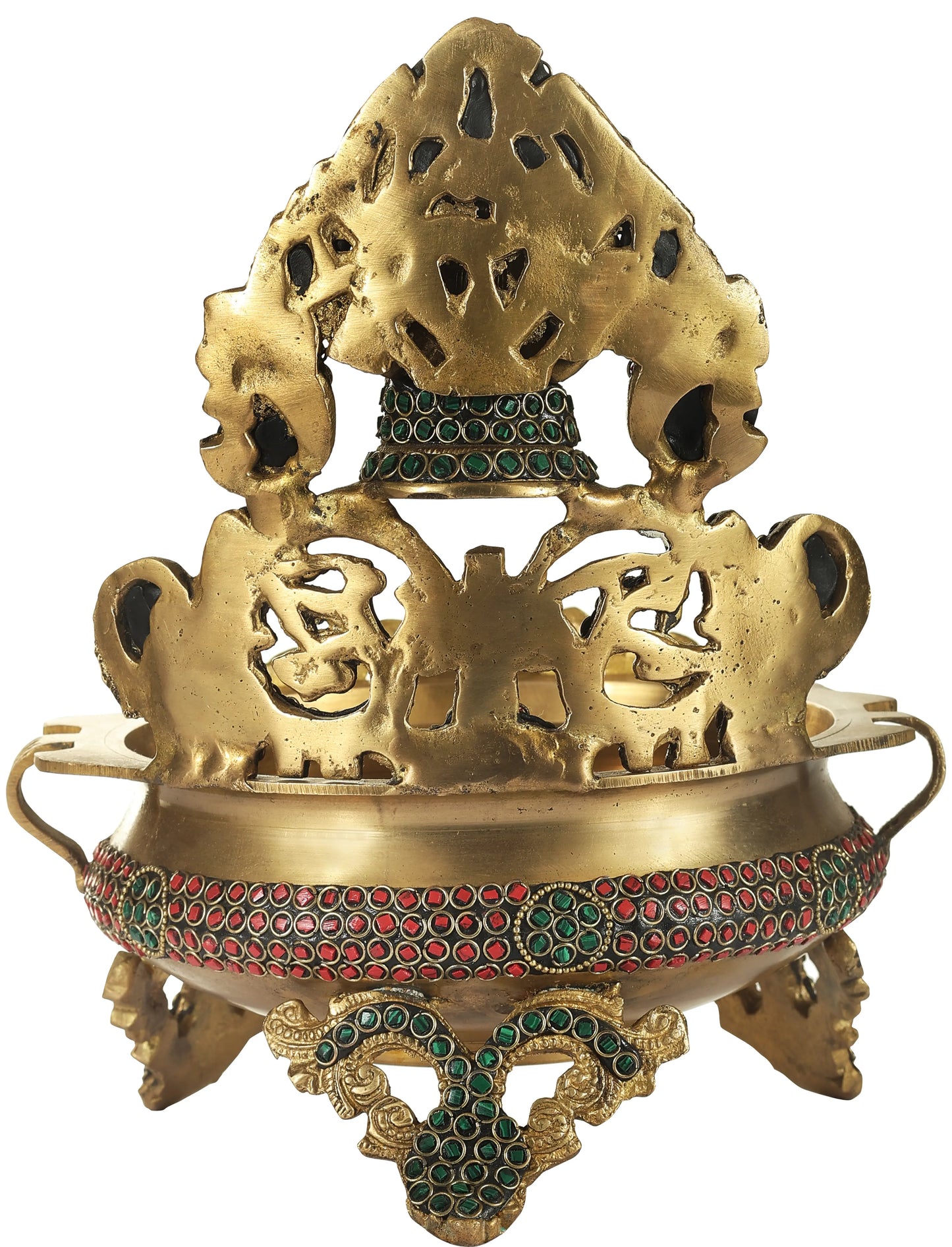 Brassaura™ Brass Ganesh Urli Bowl for Entrance & Festive Home Decor | 11 Inches | 3.22 kgs