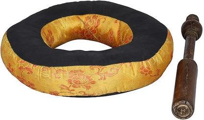 Brassaura® Brass Five Dhyani Buddhas Singing Bowl | Height 14.5 CM