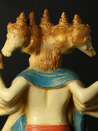 ब्रासौरा® पंचमुखी हनुमान मूर्ति | पवित्र पाँच-मुखी हनुमान प्रतिमा | ऊँचाई 14.37 इंच और वज़न 5.38 किग्रा