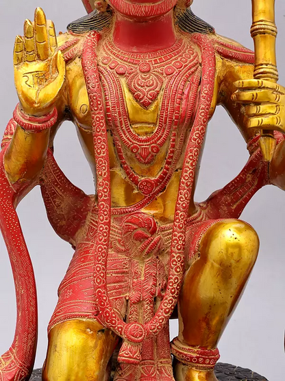 ब्रासोरा® वृंदावन वेणुगोपाल कृष्ण पीतल की प्रतिमा मोर के साथ | एंटीक नीला और सुनहरा रंग | ऊँचाई 20 इंच