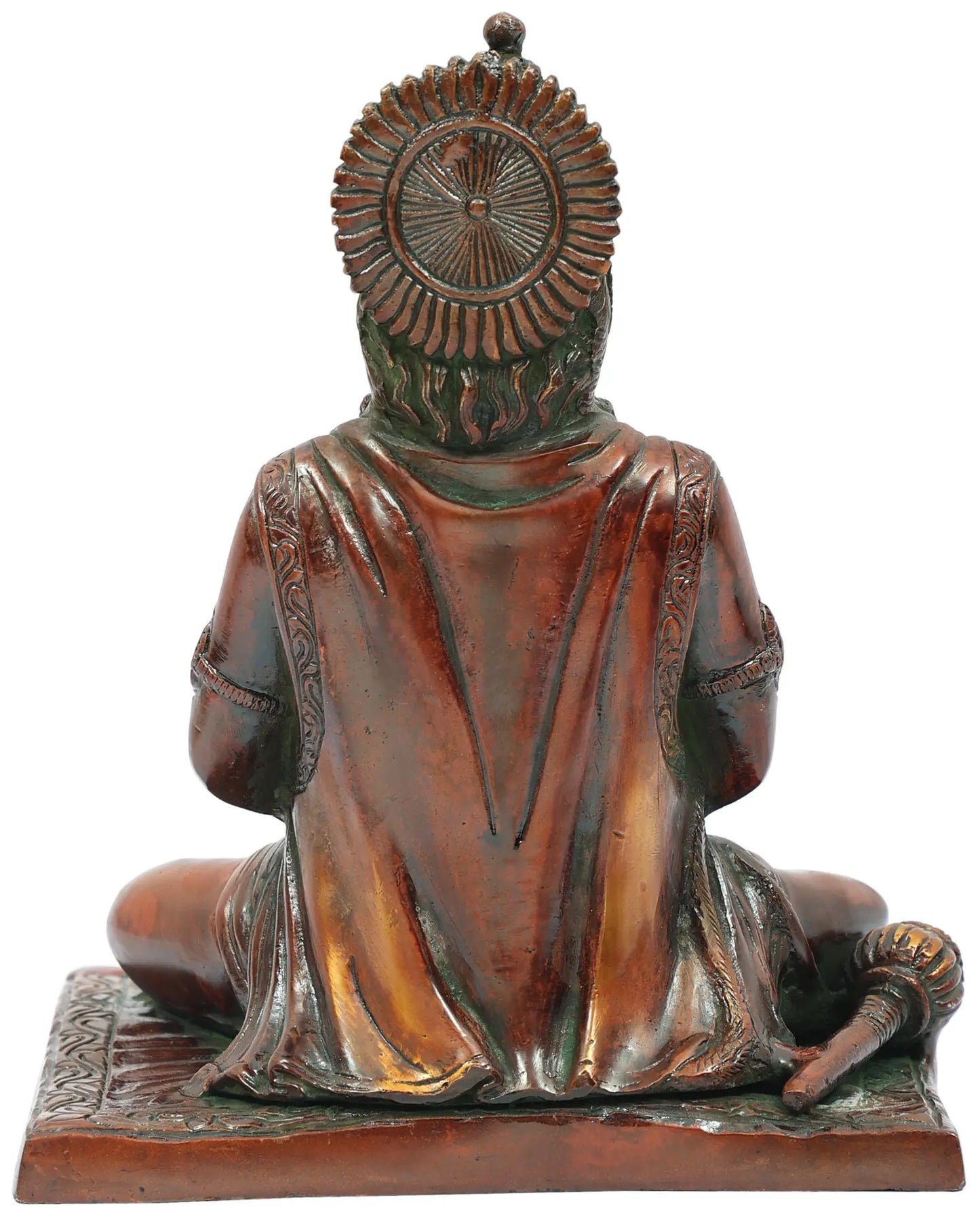 Brassaura® Meditating Hanuman | Natural Brass Finish | Height 7.5 Inches & Weight 2.60 kgs