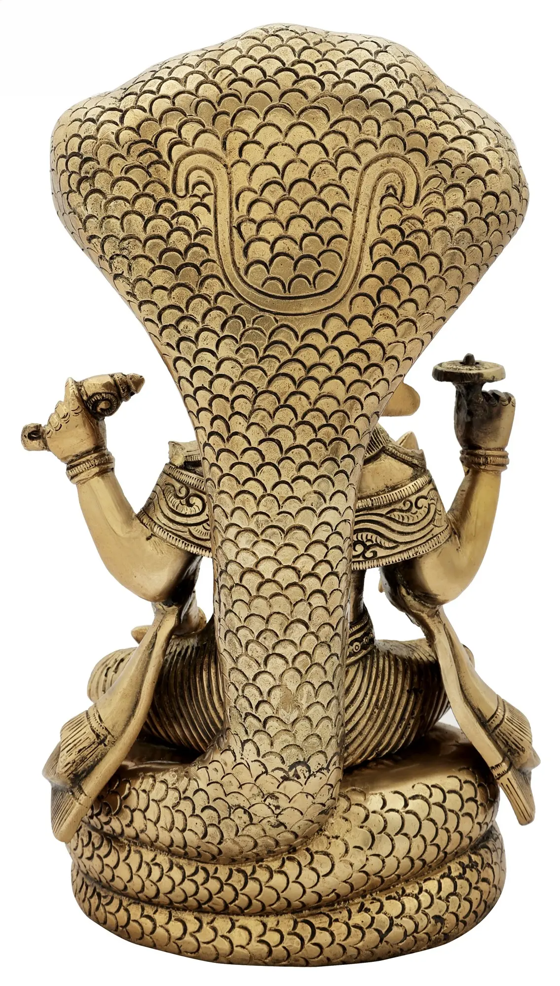 Brassaura® Brass Vishnu Statue | Height 13 Inches & Weight 7.67 kg
