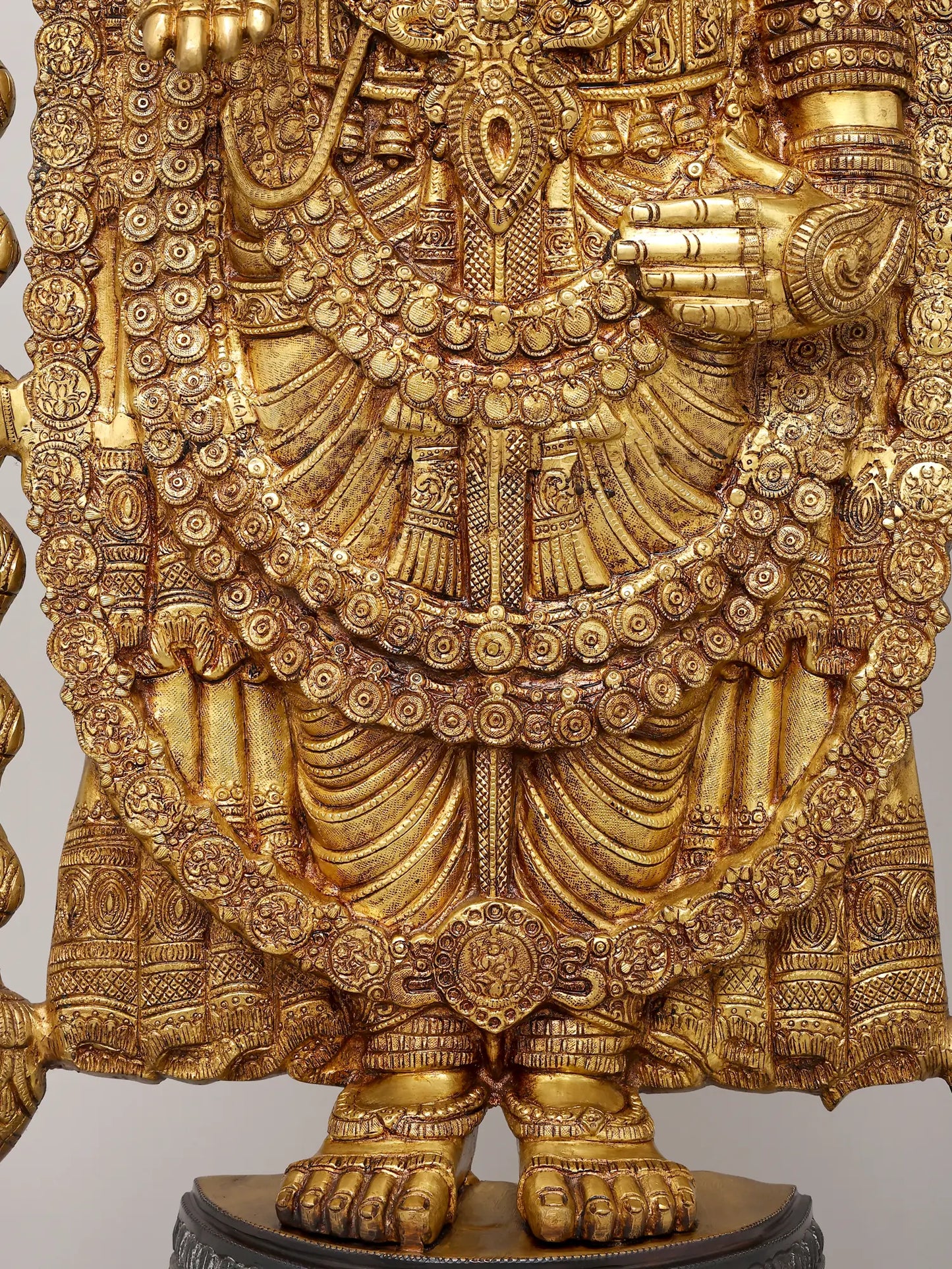 Brassaura® Lord Venkateshwara Statue | Brass | Height 47 Inches & Weight 48 kgs