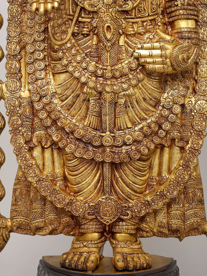 Brassaura® Lord Venkateshwara Statue | Brass | Height 47 Inches & Weight 48 kgs