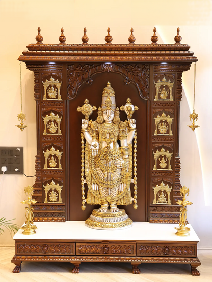 Brassaura® Lord Venkateshwara Statue | Brass | Height 47 Inches & Weight 48 kgs